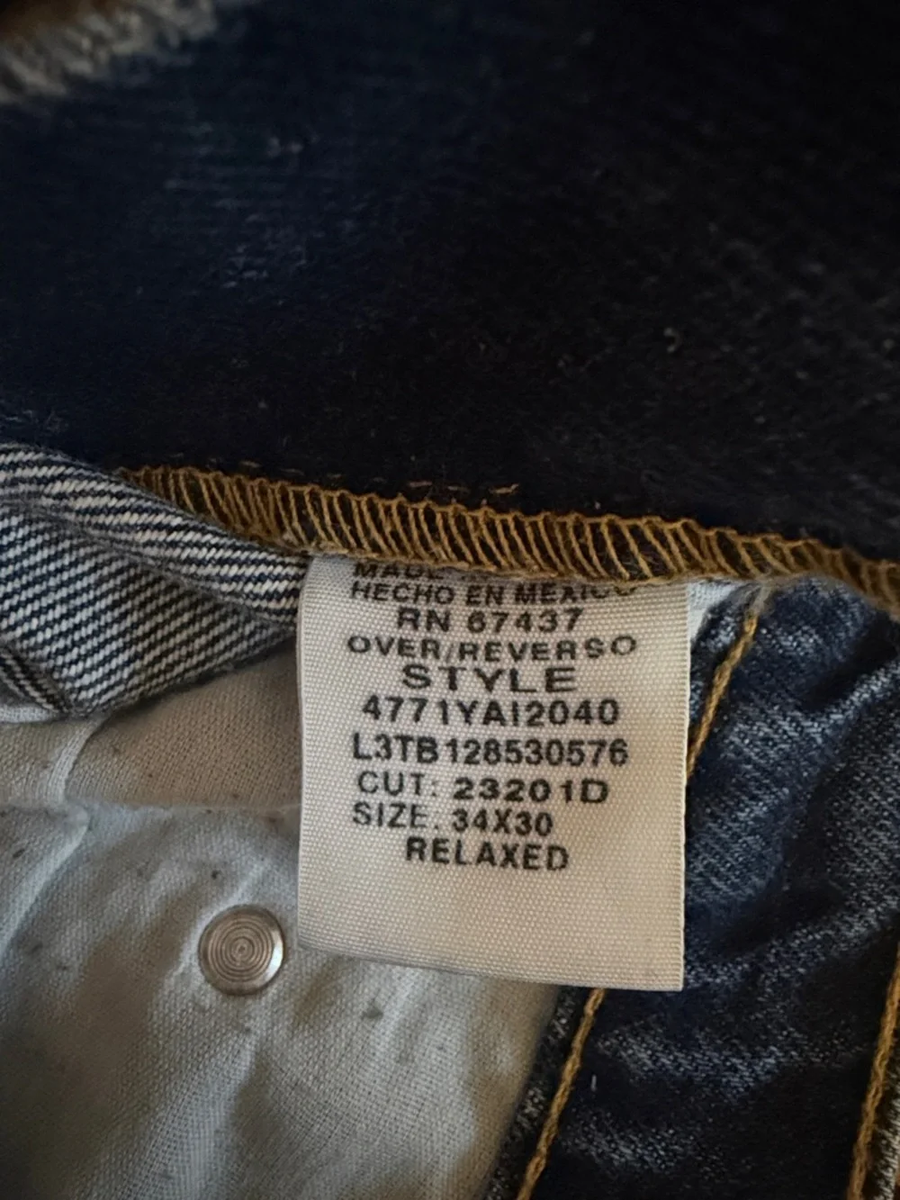 Polo Ralph Lauren Jeans Mens Relaxed 34x30 Dark Wash‎ Blue 4771YA12040 Classic